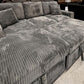 Gray Sectional with Pullout