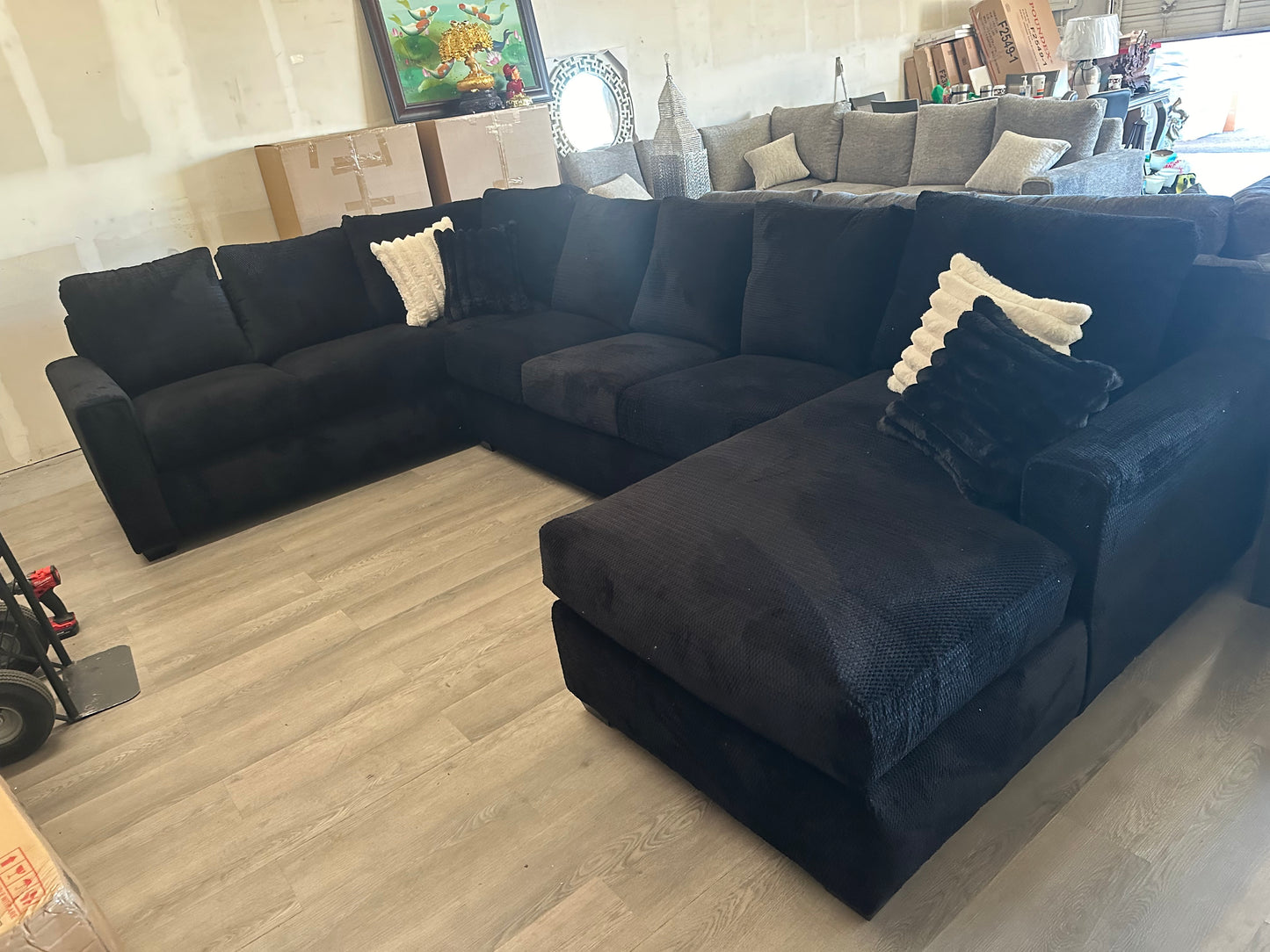 Black sectional