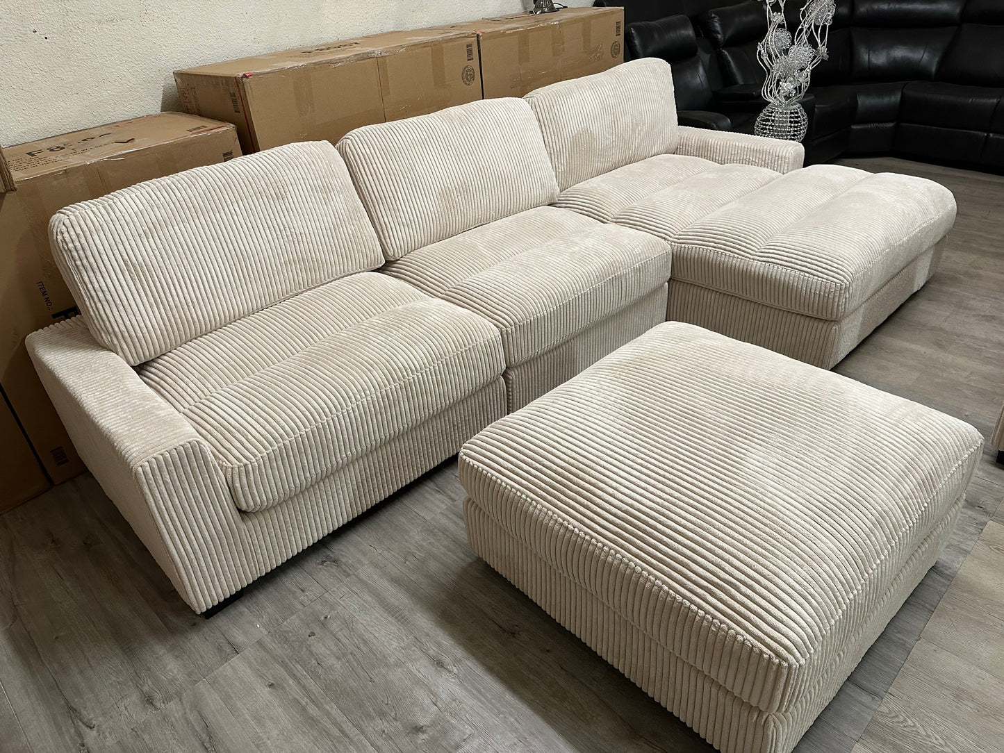 Beige sectional 2 colors available