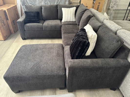 Dark Geay Sectional