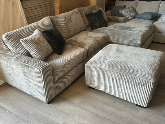 Gray Deep Seated Sectional