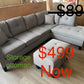 Sectional with storage ottoman