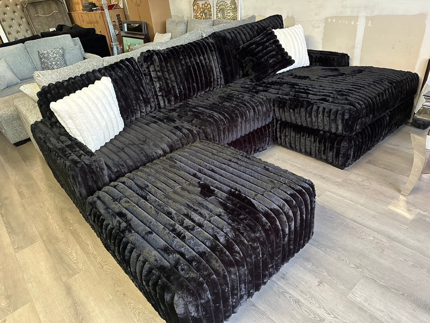 Black sectional