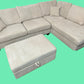Sectional with storage ottoman
