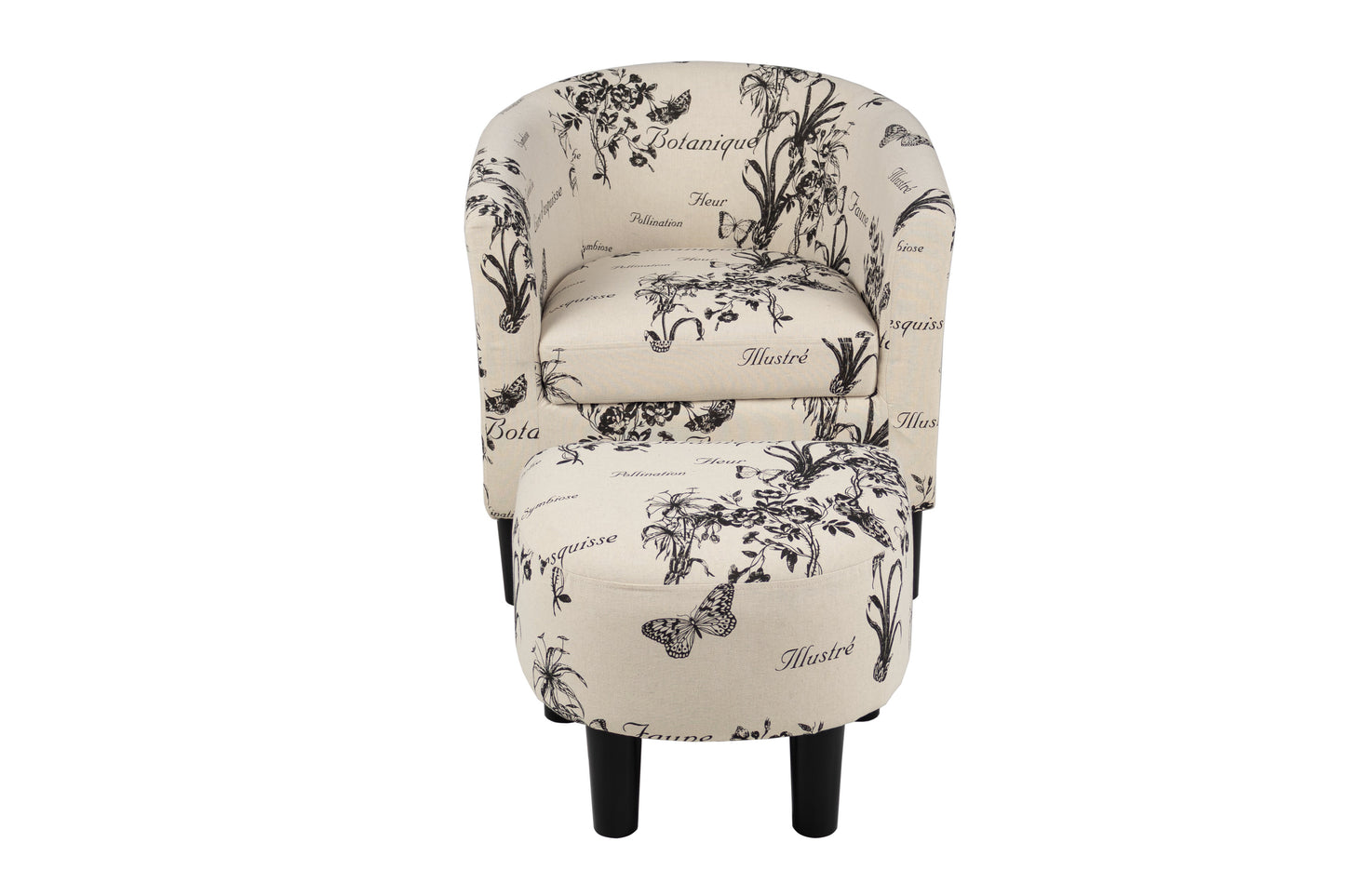 Accent Chair and Ottoman
