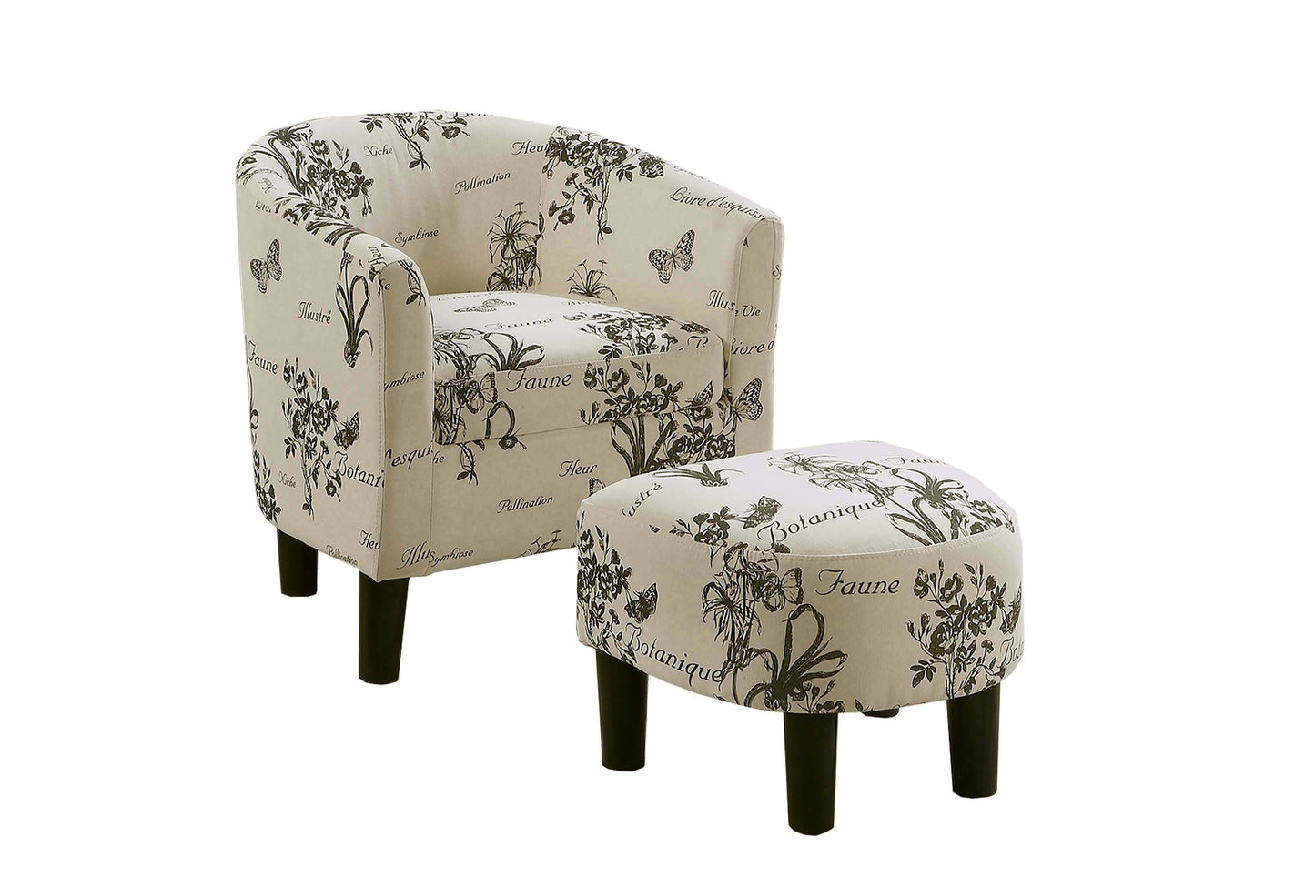 Accent Chair and Ottoman