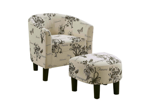 Accent Chair and Ottoman