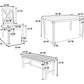 Espresso 6 PC dining set