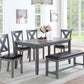 Gray 6 PC dining set