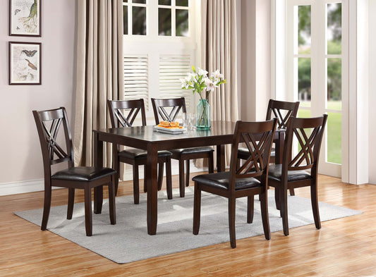 Brown 6 PC dining set