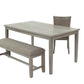 Gray 6 PC dining set