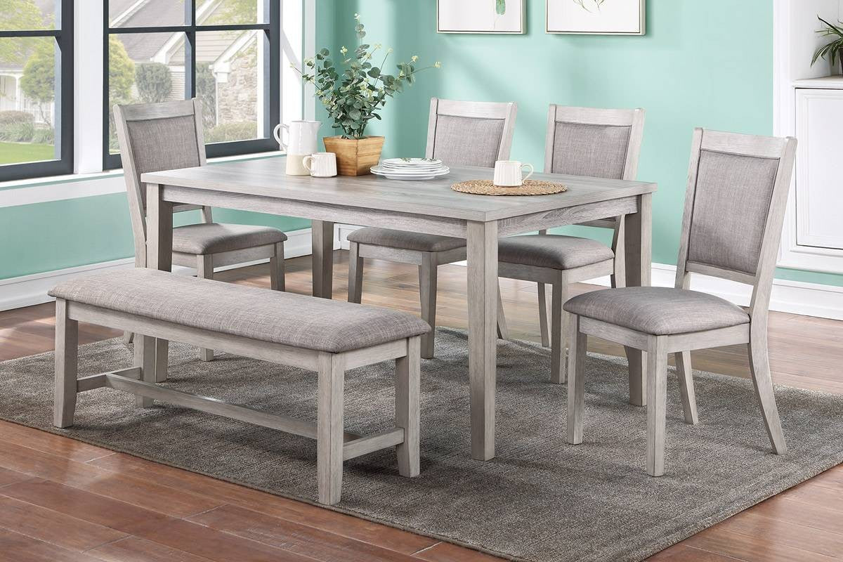 Gray 6 PC dining set