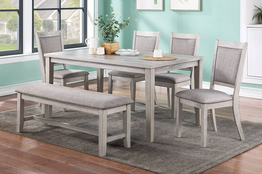 Gray 6 PC dining set