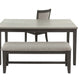 Gray 6 PC dining set