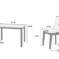 Gray Dining Set 5pc