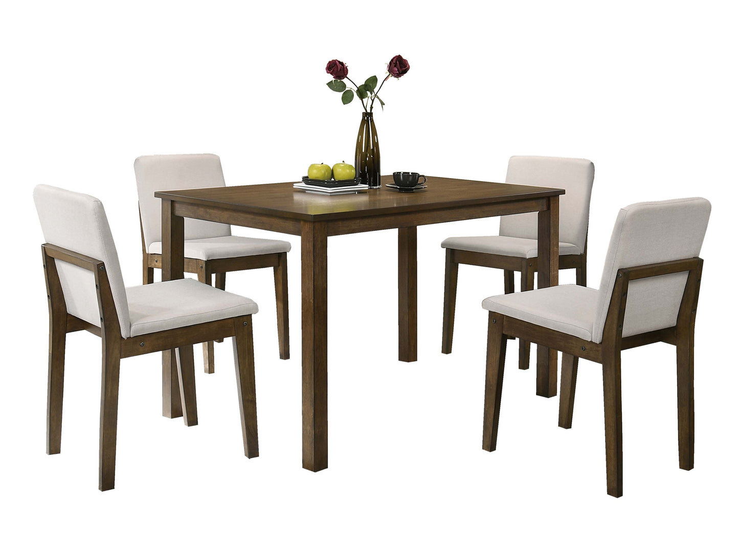 Dark Walnut Dining Set 5pc