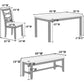 Gray 6 PC dining set