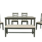 Gray 6 PC dining set
