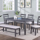 Gray 6 PC dining set