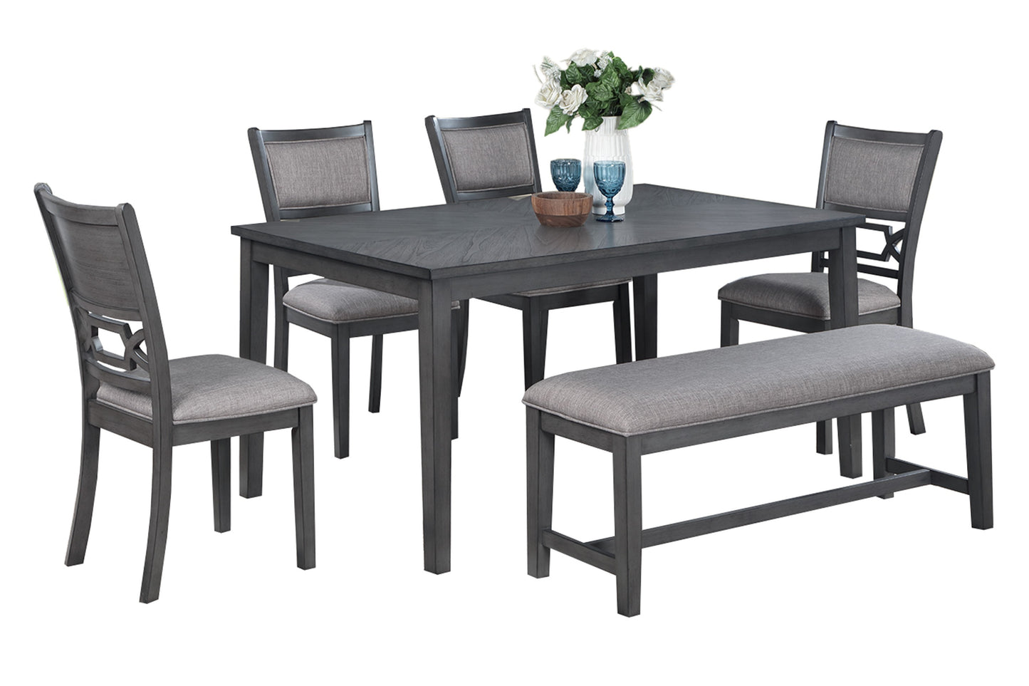 Gray 6 PC dining set