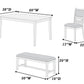 Gray 6 PC dining set