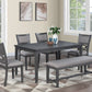 Gray 6 PC dining set