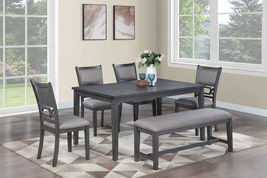 Gray 6 PC dining set