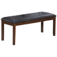 Walnut/Black 6 PC dining set