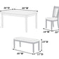 Walnut/Black 6 PC dining set