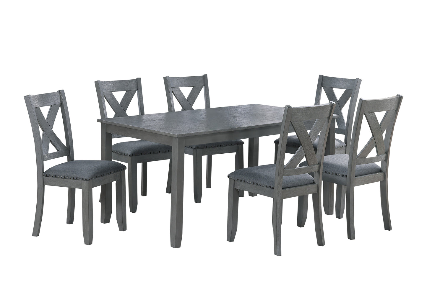 Gray 6 PC dining set