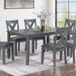 Gray 6 PC dining set