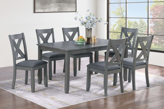 Gray 6 PC dining set