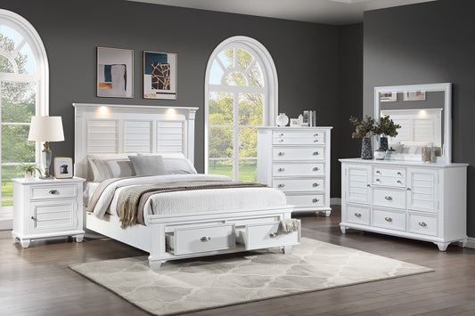 White Bedframe, Dresser, Chest, Nightstand options