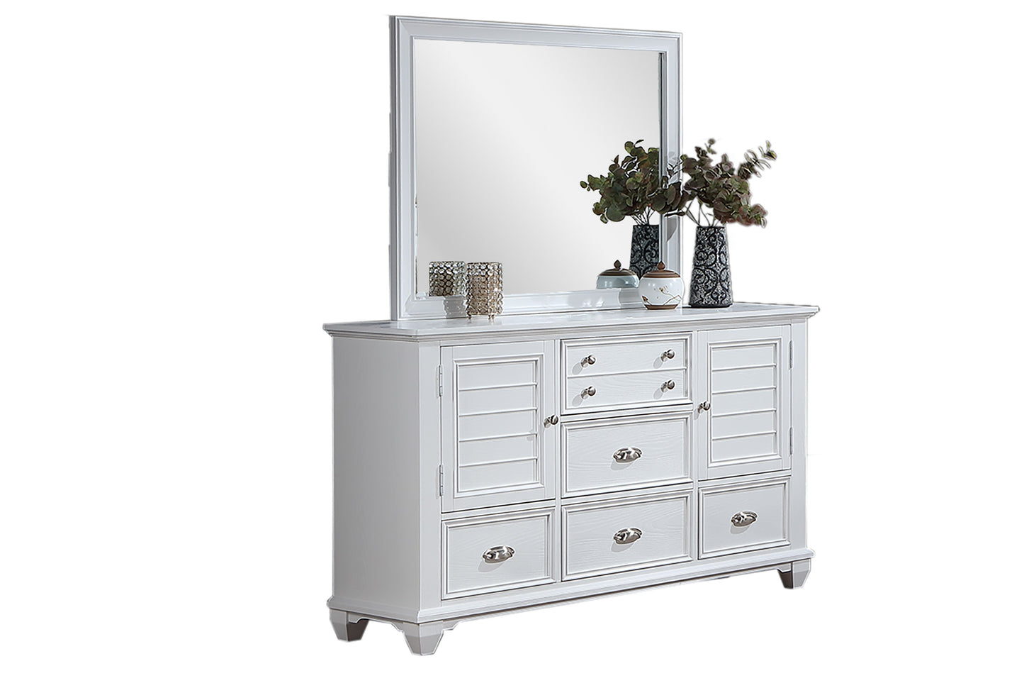 White Bedframe, Dresser, Chest, Nightstand options