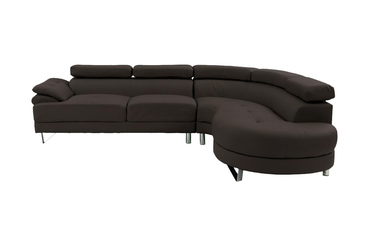 Luxury Faux Leather Sectional