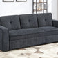 Chenille Covertible Sofa
