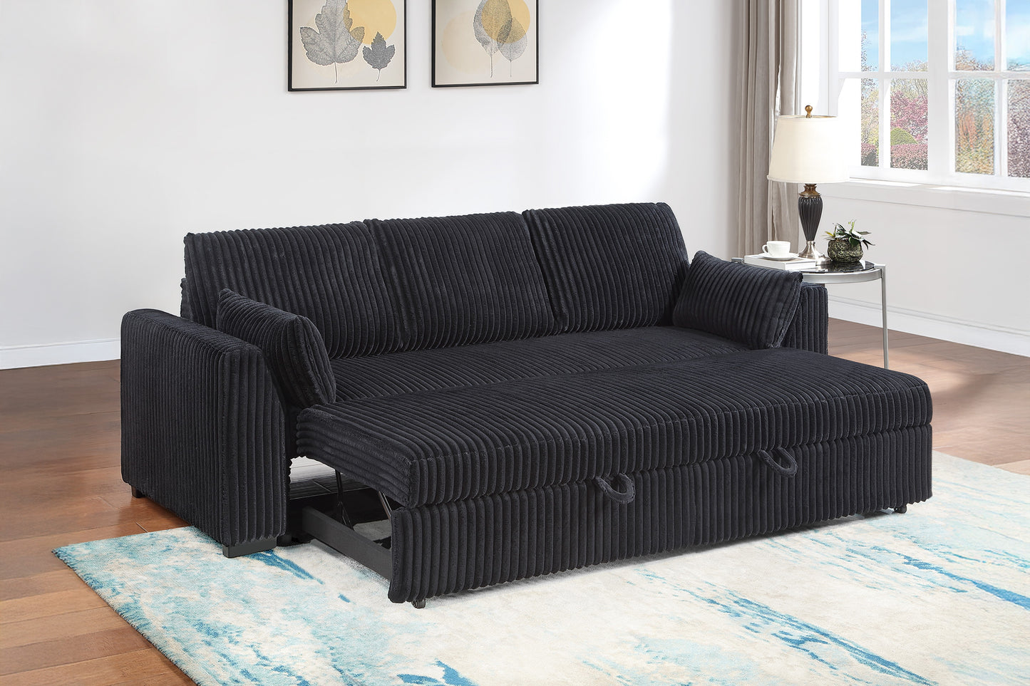 Corduroy Covertible Sofa
