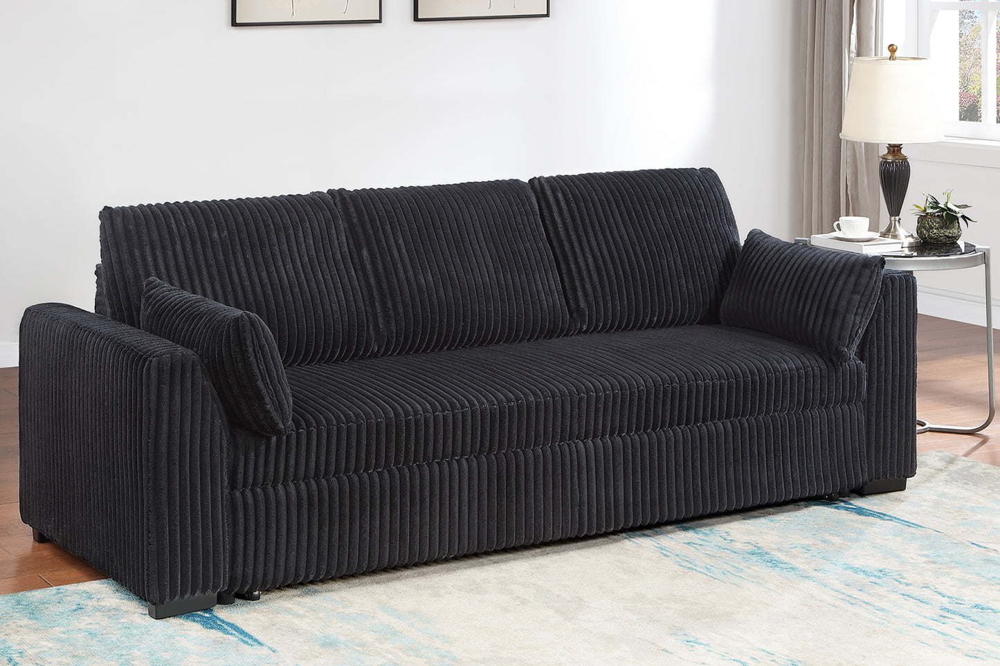 Corduroy Covertible Sofa