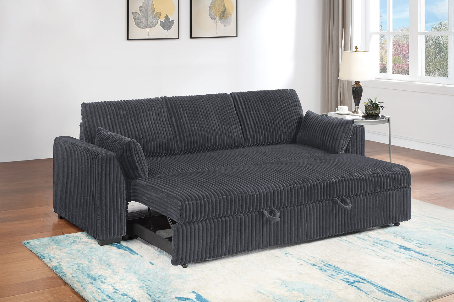 Corduroy Covertible Sofa