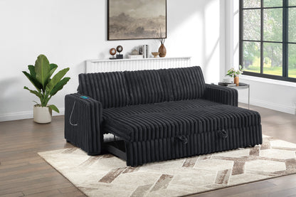 Fur-Like Jumbo Corduroy Covertible Sofa
