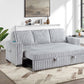 Fur-Like Jumbo Corduroy Covertible Sofa