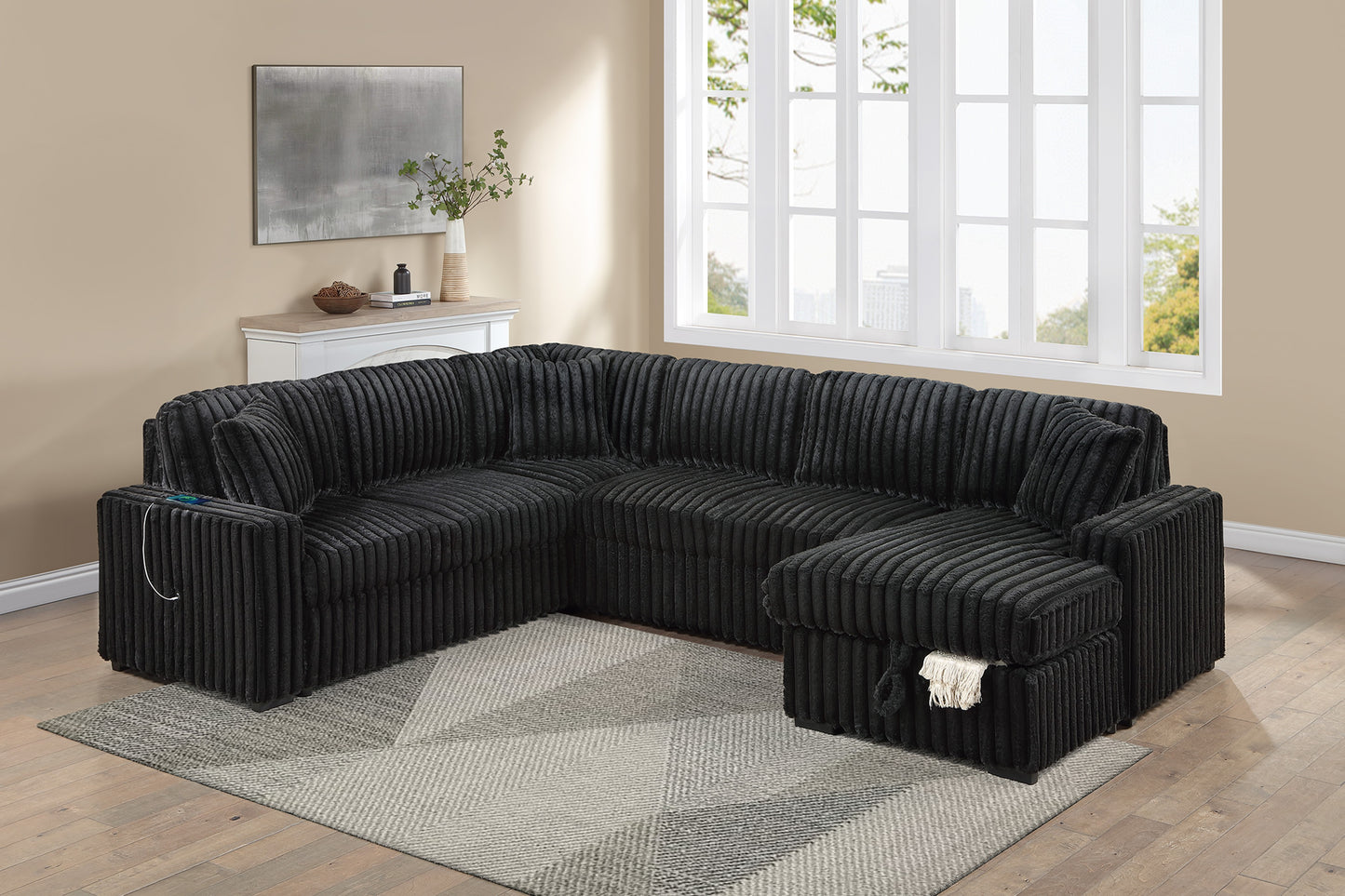 Jumbo Coduroy Sectional