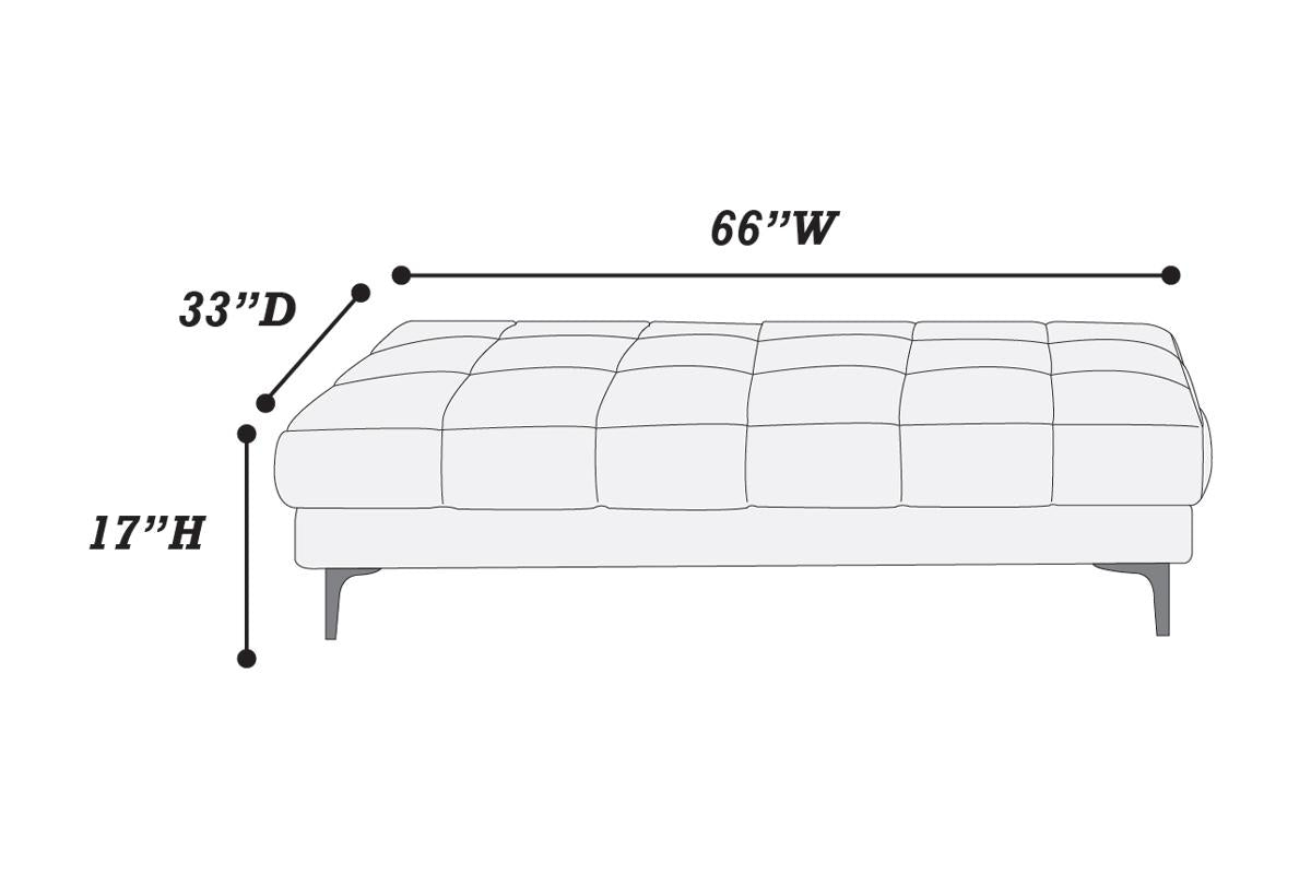 Modern Faux Leather Sectional