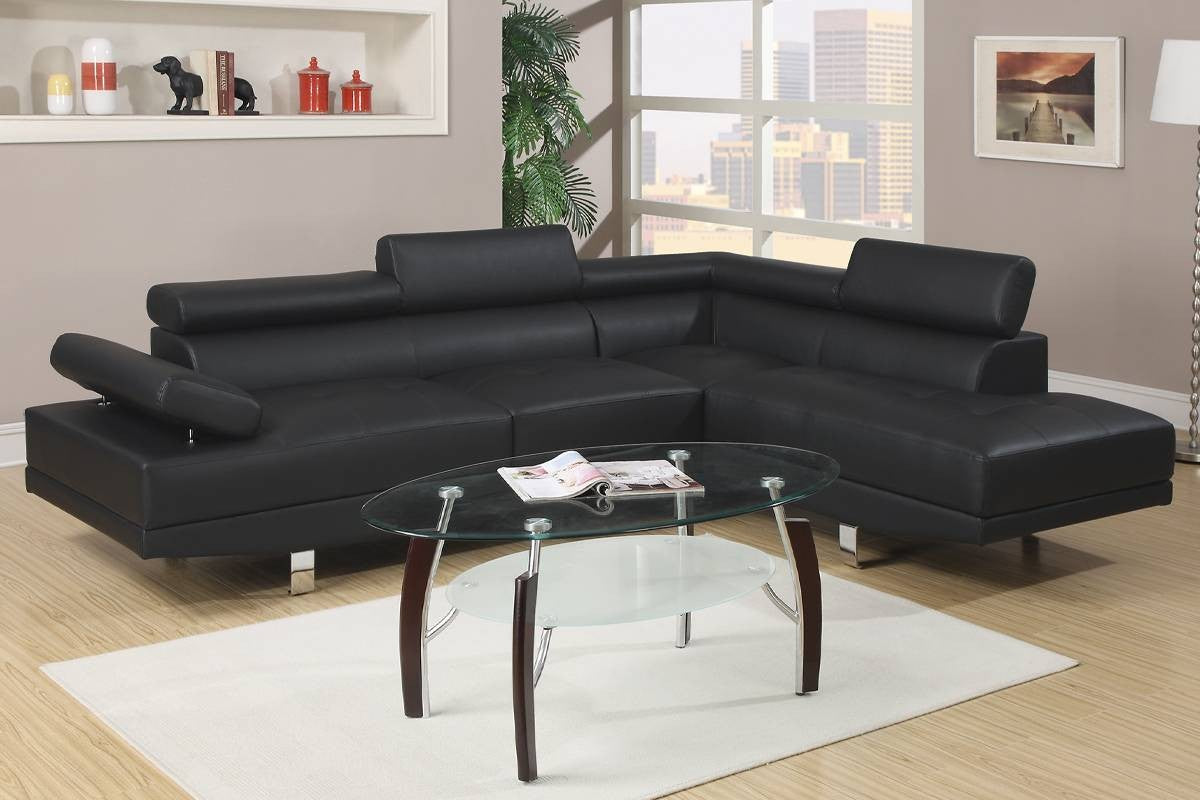 Faux Leather Sectional