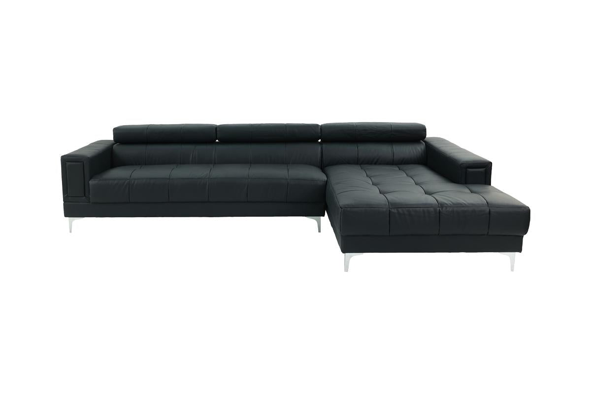 Modern Faux Leather Sectional