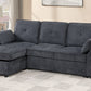 Chenille Covertible Sectional