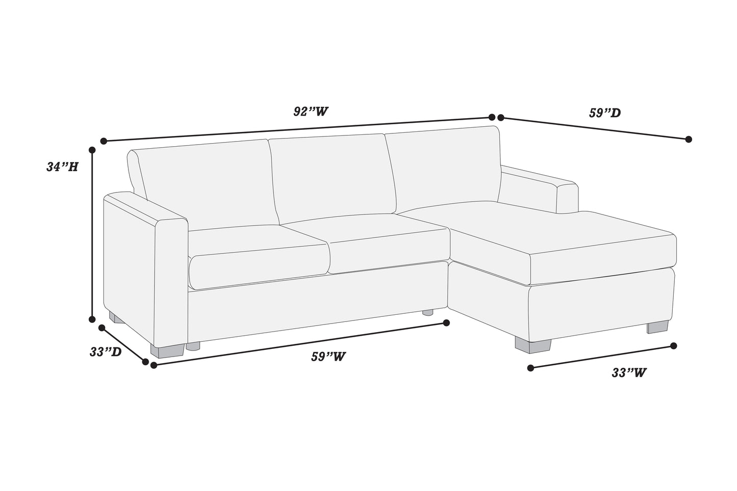 Light Gray Sectional