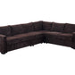 L Shape Corduroy Sectional