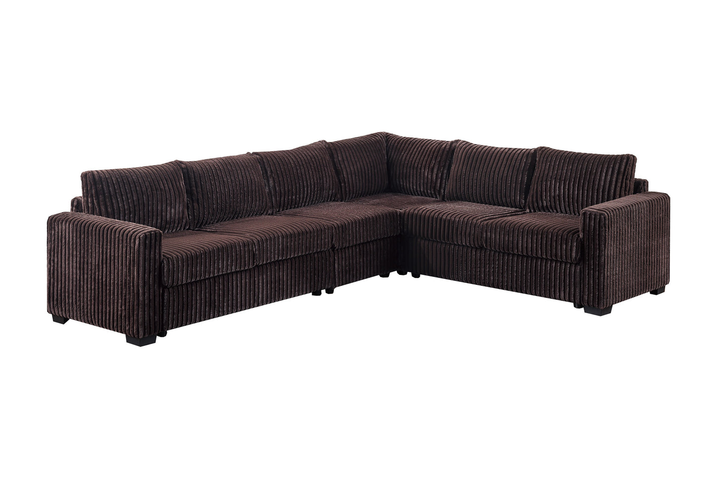 L Shape Corduroy Sectional