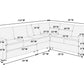 L Shape Corduroy Sectional